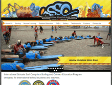 Tablet Screenshot of internationalschoolssurfcamp.com